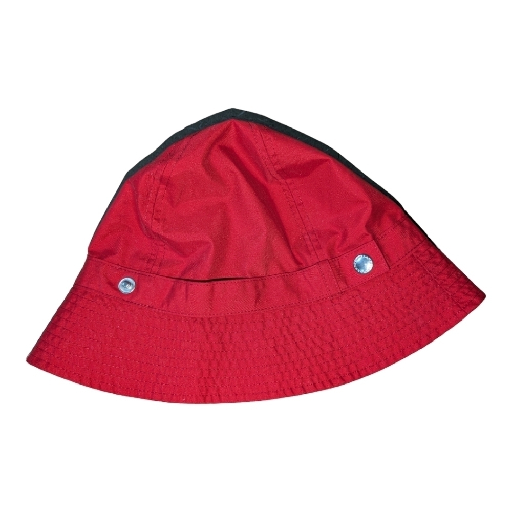 ⭐Land's End lined Red, foldable bucket hat Size S/M EUC